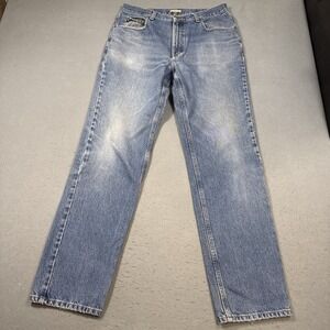 LL Bean Men's Nor'easter Jeans 35X34  100% Cotton Classic Fit STRAIGHT